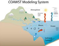 Screenshot of COAWST modeling tool.
