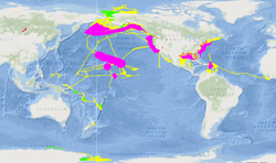 map display showing data coverage
