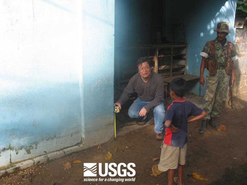 Photo, measuring water level