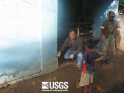 Photo, measuring water level