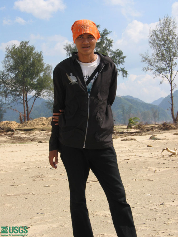 Photo at the Lampuuk golf course survey site, see caption above