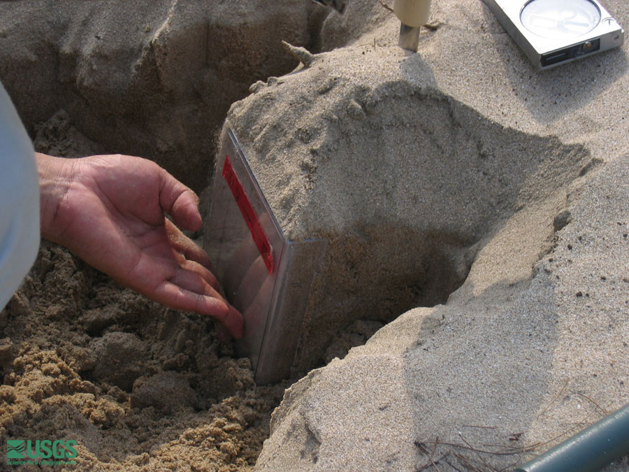 Photo at the Lampuuk golf course survey site, see caption above