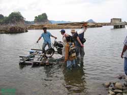 Photo of people on raft