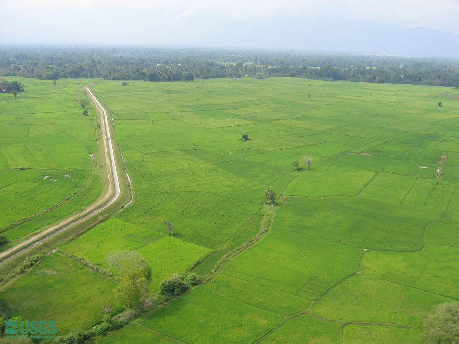 Photo from helicopter flight along coast