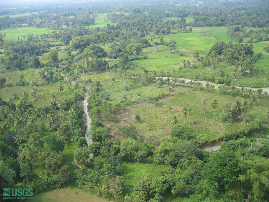Photo from helicopter flight along coast