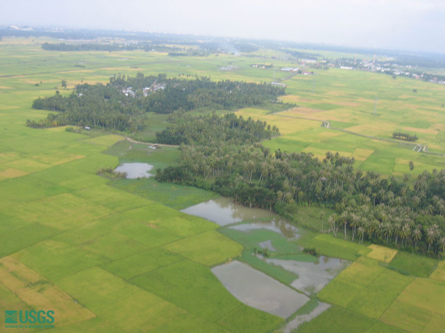 Photo from helicopter flight along coast