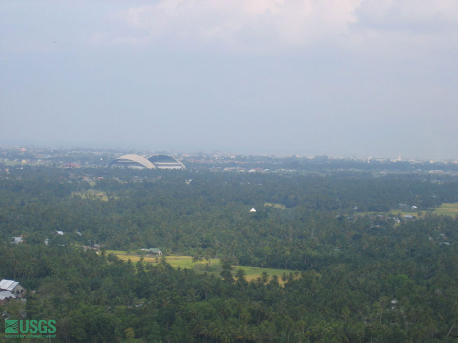 Photo from helicopter flight along coast