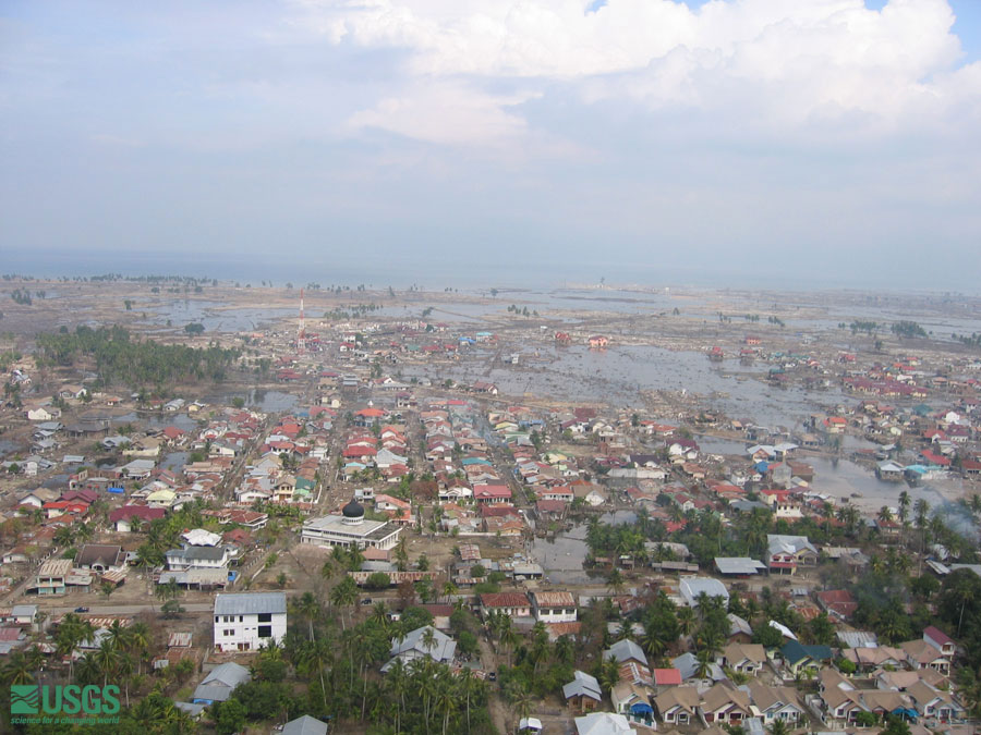 Photo from helicopter flight along coast