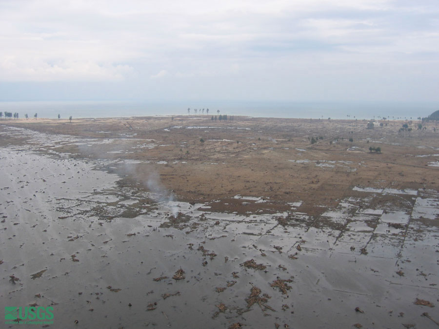 Photo from helicopter flight along coast