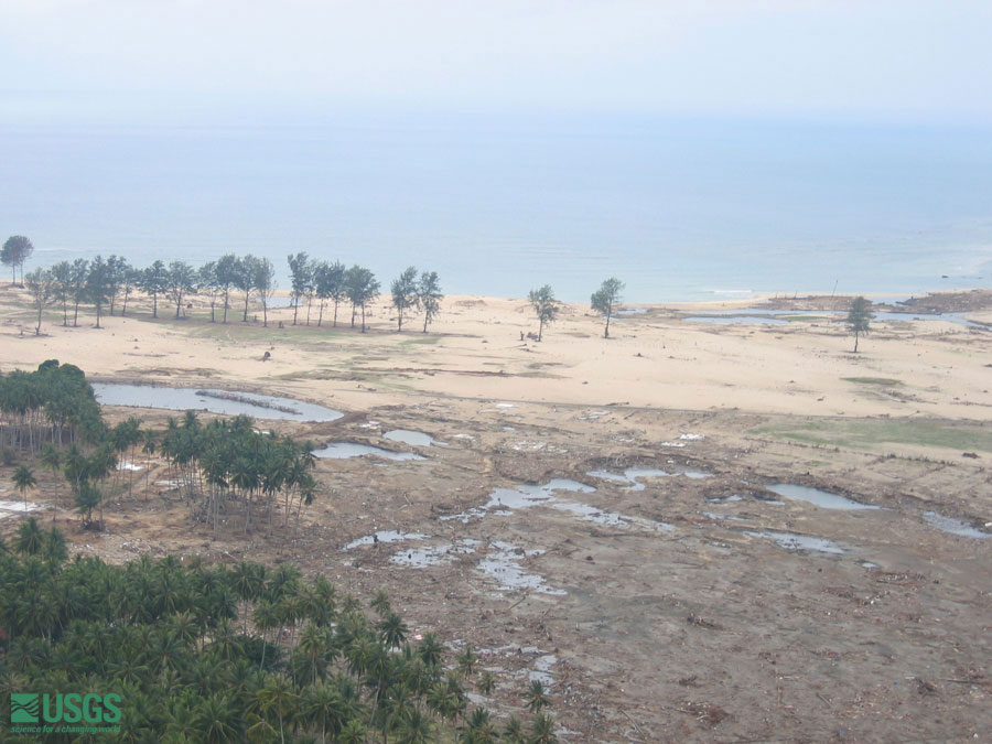 Photo from helicopter flight along coast