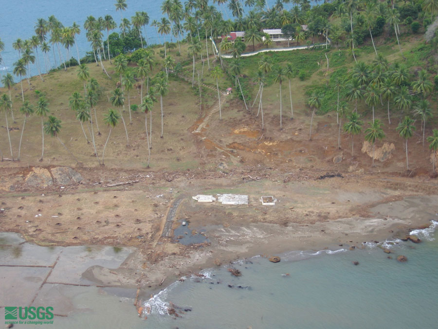 Photo from helicopter flight along coast