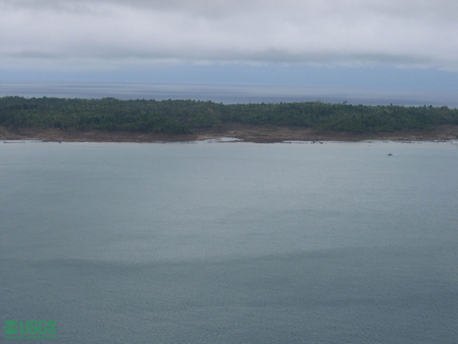 Photo from helicopter flight along coast