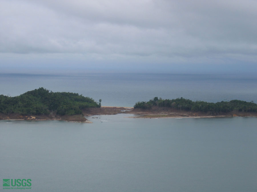 Photo from helicopter flight along coast