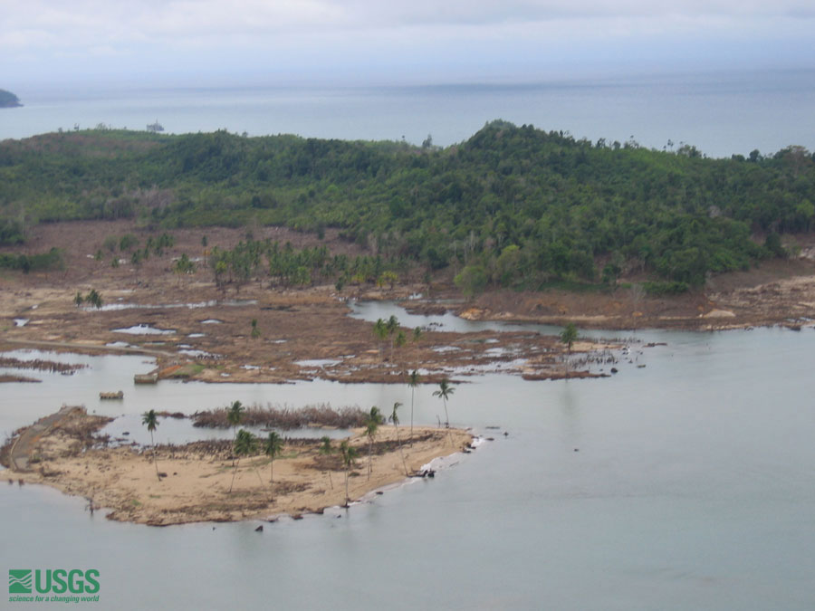 Photo from helicopter flight along coast