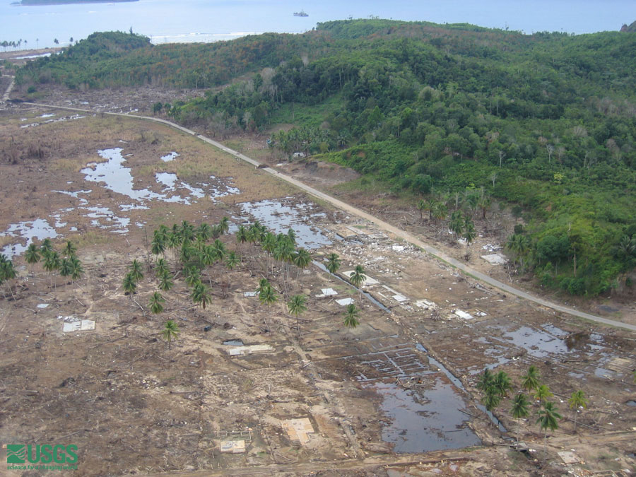 Photo from helicopter flight along coast