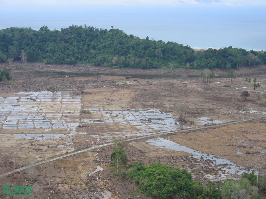 Photo from helicopter flight along coast