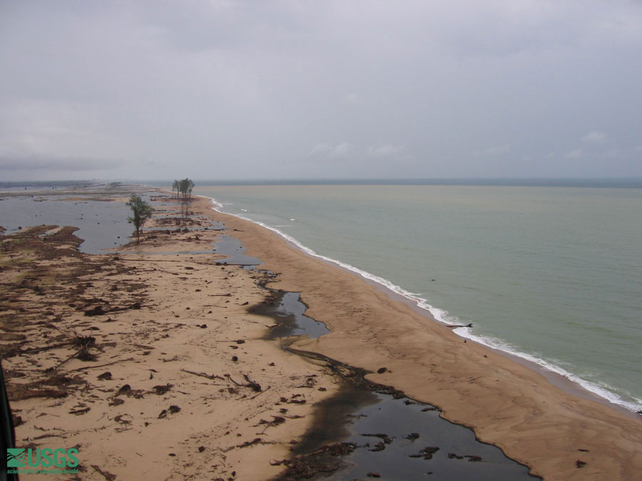 Photo from helicopter flight along coast