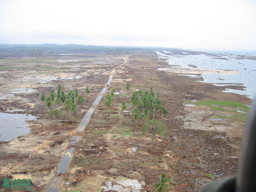 Photo from helicopter flight along coast