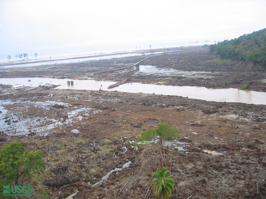 Photo from helicopter flight along coast