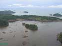 photo of coast of Sumatra taken from a helicopter, see caption below