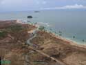 photo of coast of Sumatra taken from a helicopter, see caption below