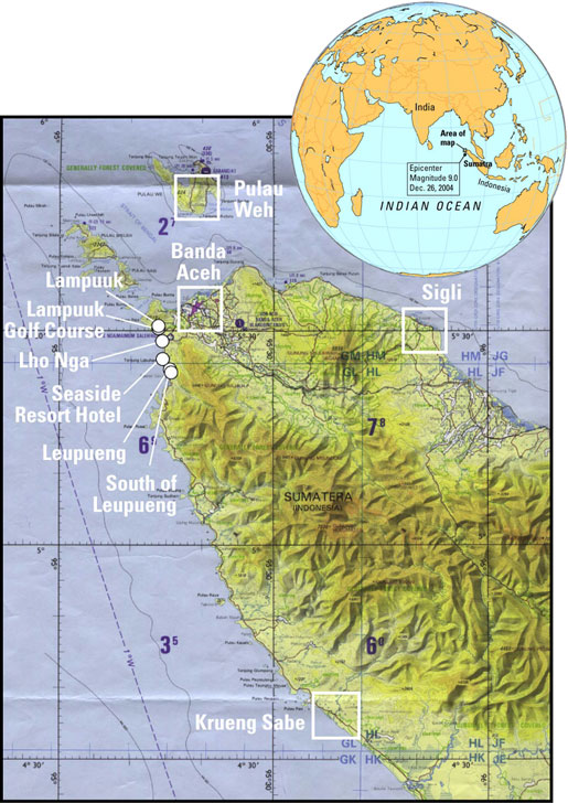 Location of Sumatra study areas